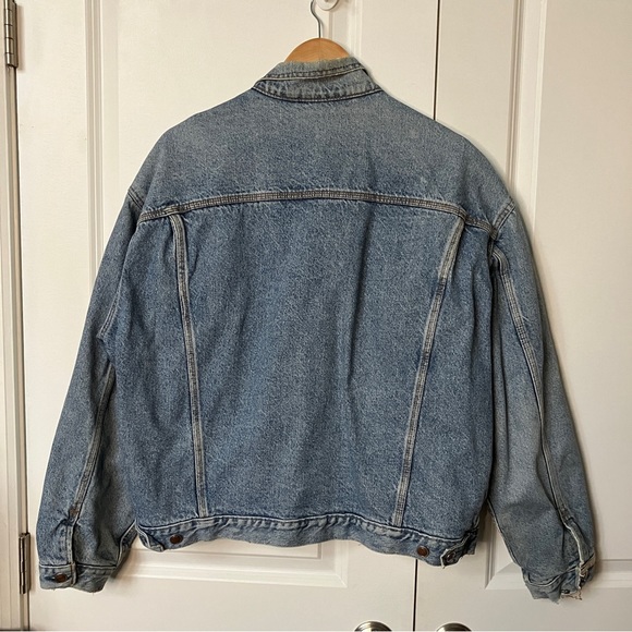 Vintage Great Western Garment Company Distressed Blue Denim Jean Trucker Jacket - Picture 10 of 10